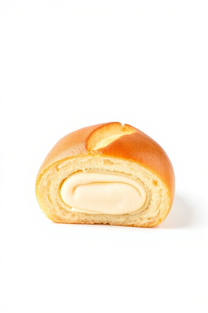 Close-up of stuffed breadの素材