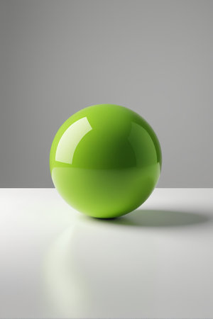Green Sphere Still Life Displayの素材