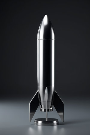 Silver Rocket Model Display Materialの素材