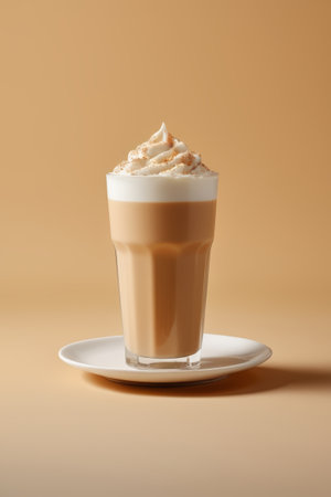 Latte with cream topの素材