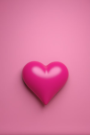 Pink background heart pattern materialの素材