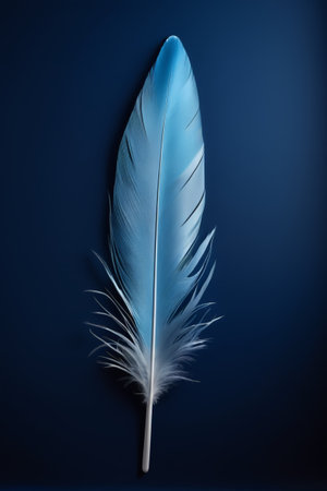 Blue Feather Close-up Materialの素材