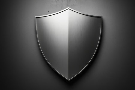 Metal shield icon materialの素材