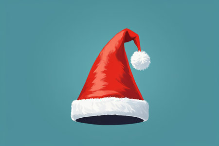 Red Santa Hat Illustration Materialの素材
