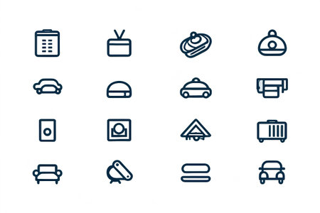 A collection of simple icon materialsの素材