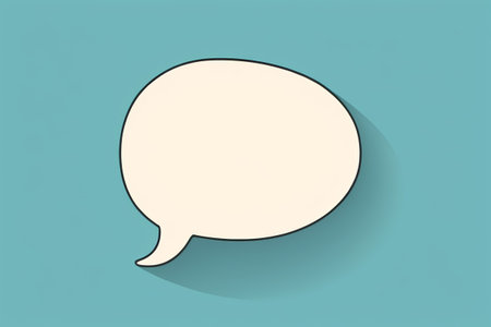 Light blue background conversation bubble iconの素材