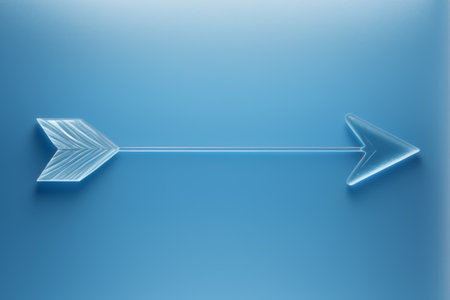 Blue background transparent arrow materialの素材