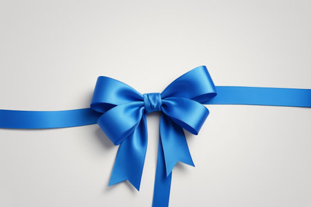 Blue Ribbon Bow Decorative Materialの素材
