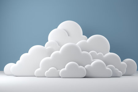 White Cloud 3D Background Materialの素材