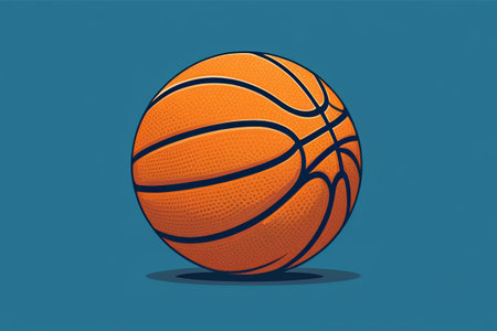 Orange Basketball Illustrationの素材