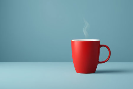 Still Life with Hot Drinks in Red Mugの素材