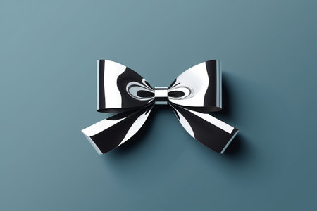 Metal texture bow decoration materialの素材