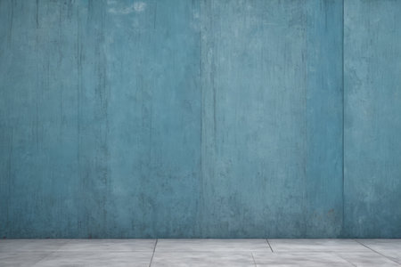Teal cement wall backgroundの素材