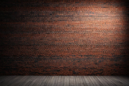 Interior Vintage Red Brick Wall Backgroundの素材