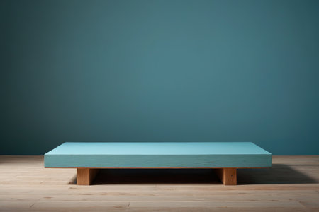 Simple modern style wooden coffee table sceneの素材