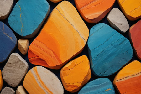 Close-up of colorful stone textureの素材