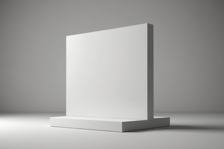 White three-dimensional display standの素材