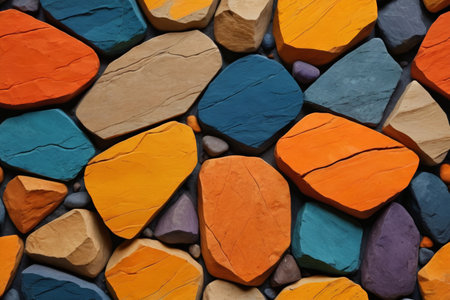 Colorful stitched stone texture materialsの素材