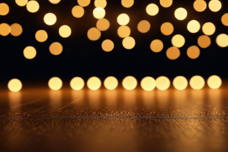 Ground close-up of a golden spot backgroundの素材