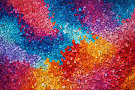 Colorful mosaic texture backgroundの素材