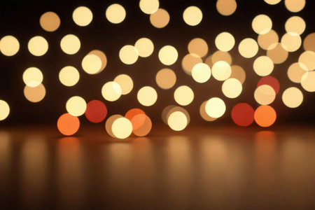 Blurred light spot night scene lighting effectの素材