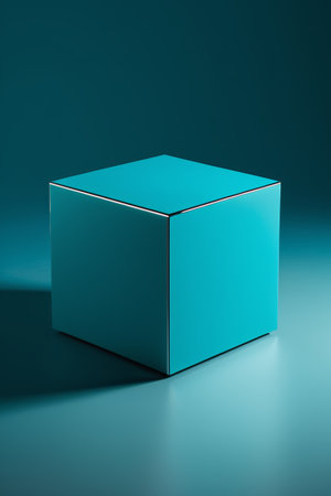 arafed blue box with a white stripe on the topの素材