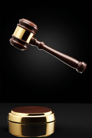 a close up of a wooden gaven on a black backgroundの素材