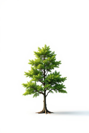 a close up of a tree with a white backgroundの素材