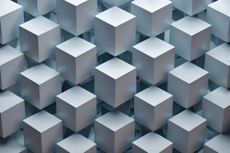 Geometric cube background materialの素材