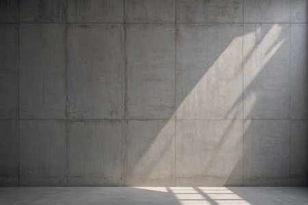 Concrete wall light and shadow effectの素材