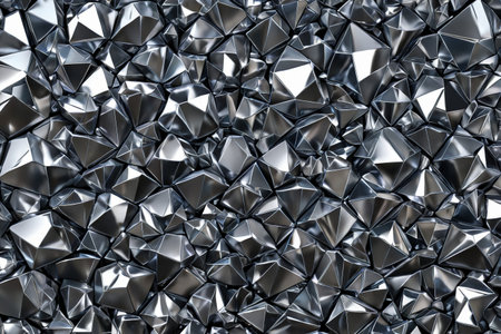 Metal texture polygonal abstract backgroundの素材