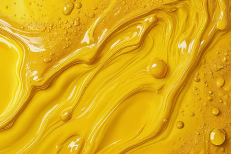 Close-up of yellow liquid textureの素材