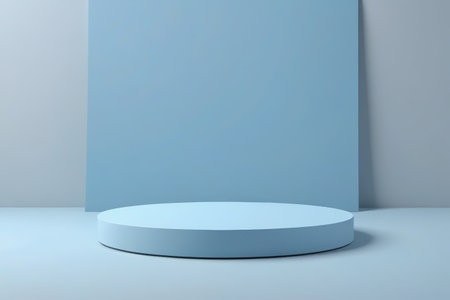Light blue modern simple display standの素材