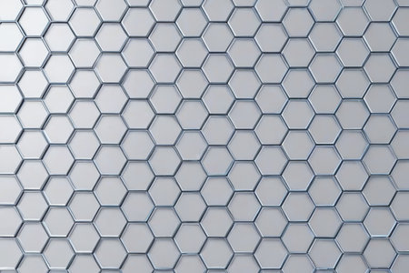 Hexagonal geometric pattern background materialの素材
