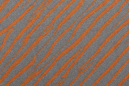 Gray background orange striped fabric textureの素材