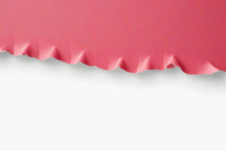 Red paper tear edge textureの素材