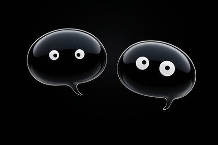 Black Conversation Bubble iconの素材