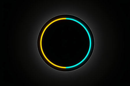 Two-color luminous ring design materialの素材