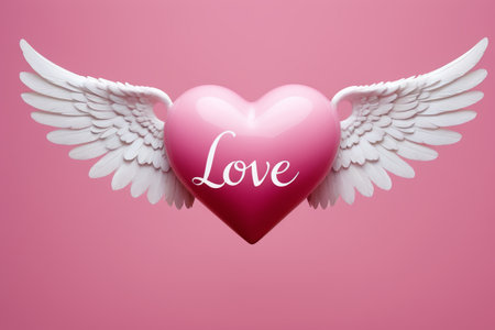 Heart pattern with wingsの素材