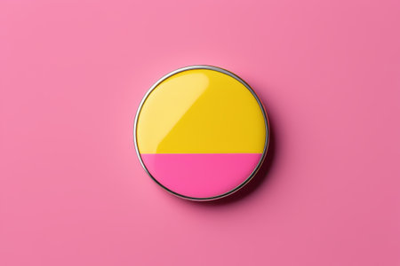 Round two-color item with pink backgroundの素材