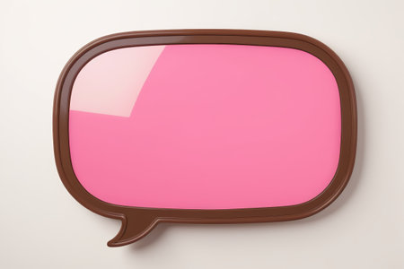 Pink chat dialog materialの素材