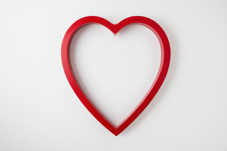 Red heart symbol background materialの素材