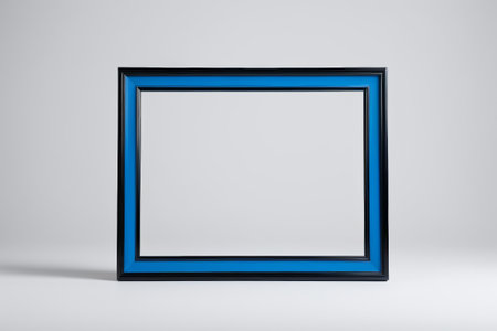 Black and blue photo frame displayの素材