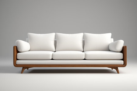 Modern minimalist style three-seater sofaの素材