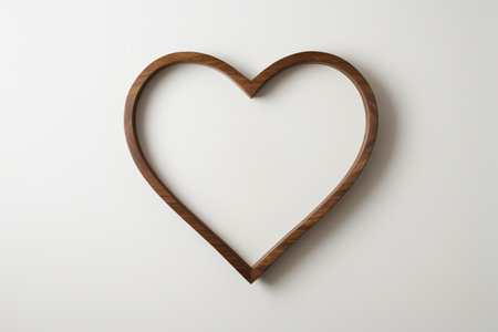 Wooden heart frame decorationの素材