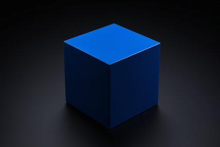 Blue Cube Still Life Displayの素材