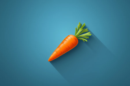 Carrot material on blue backgroundの素材