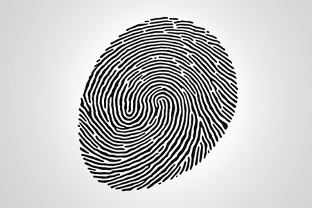 Fingerprint close-up image materialの素材