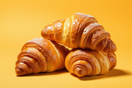 Stacked delicious croissantsの素材
