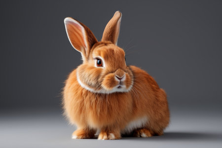 Close-up of the brown rabbitの素材